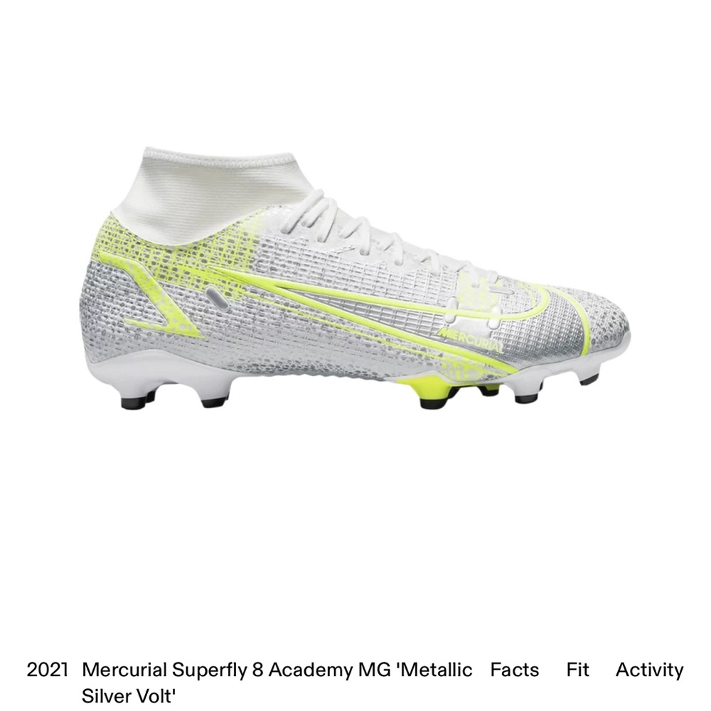 Mercurial Superfly 8 Academy Metallic Silver Turf shoes